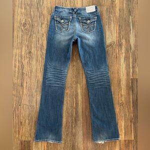 Hydraulic Lola Slim Boot Jeans Juniors 9/10 Distressed Low Rise Embroidered Y2K